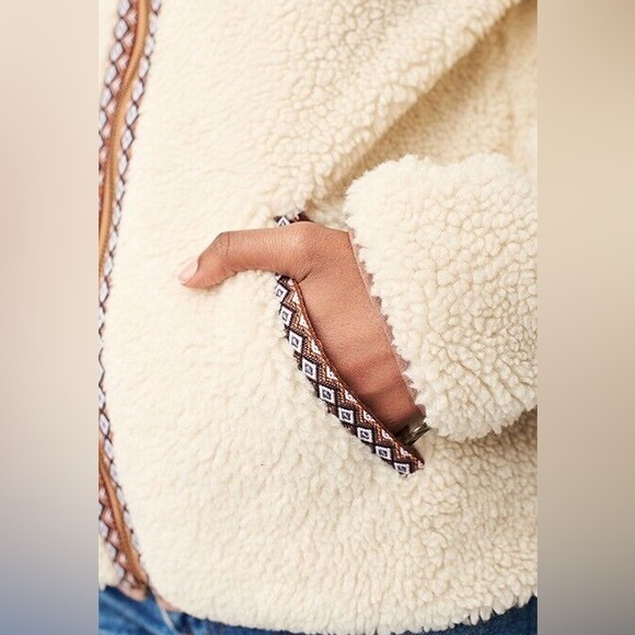 Faherty Ashbury Sherpa Jacket Coat NEW Womens - Picture 5 of 7